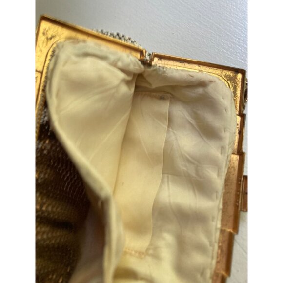 Vintage Whiting & Davis Gold Mesh Evening Bag With Chain Handle- READ - Picture 12 of 14